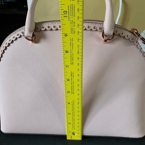 Michael Kors Women’s Rose Gold Pink Large Dome Satchel Brand New - Picture 6 of 16